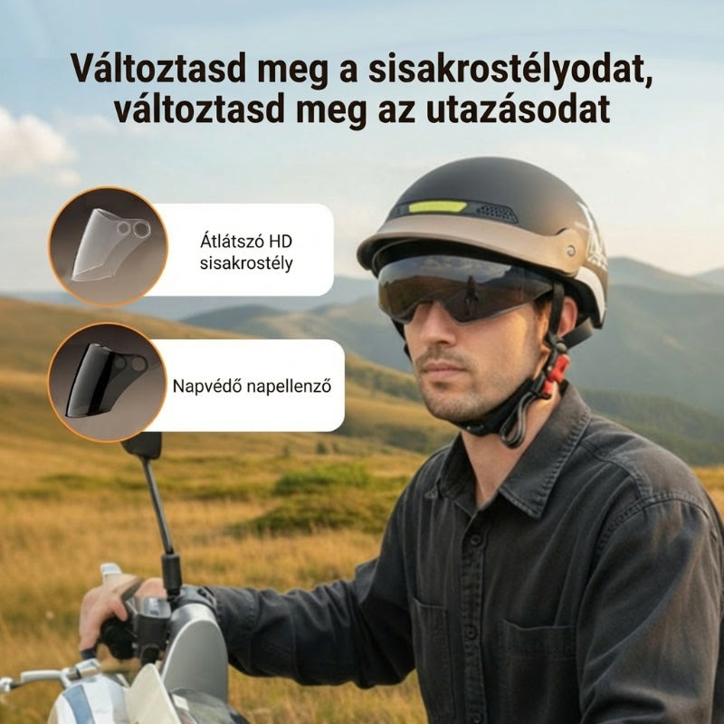 ⛑️🛵 Légáteresztő, könnyű, ütésálló motoros sisak – viseld, és a biztonságérzet is könnyed lesz! 💕