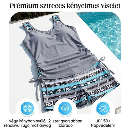 👙 S-3XL Tankini fürdőruha – Mintás, kétrészes, kényelmes. A te nyári partnered! 🏖️✨