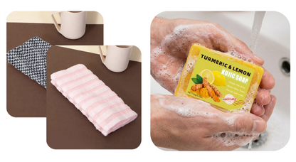 🧼💦 1+1 INGYEN! Antibakteriális hámlasztó fürdőlepedő – Puha, tiszta, egészséges bőr. Ne hagyd ki! 🚿