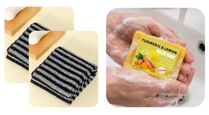 🧼💦 1+1 INGYEN! Antibakteriális hámlasztó fürdőlepedő – Puha, tiszta, egészséges bőr. Ne hagyd ki! 🚿