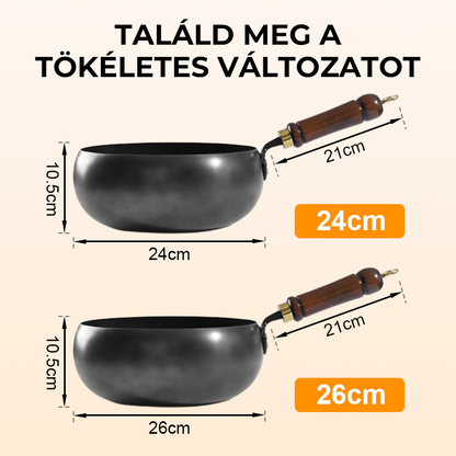 🔥Bevonat nélküli vastag vasedény