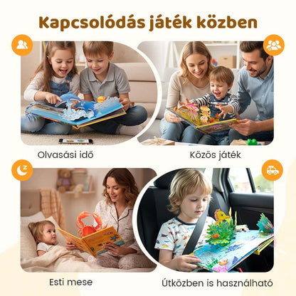 👶 3D állat témájú gyermekmesekönyv | Hangos mesélés 🦕💕——Mozgó képek, mesélő könyv!