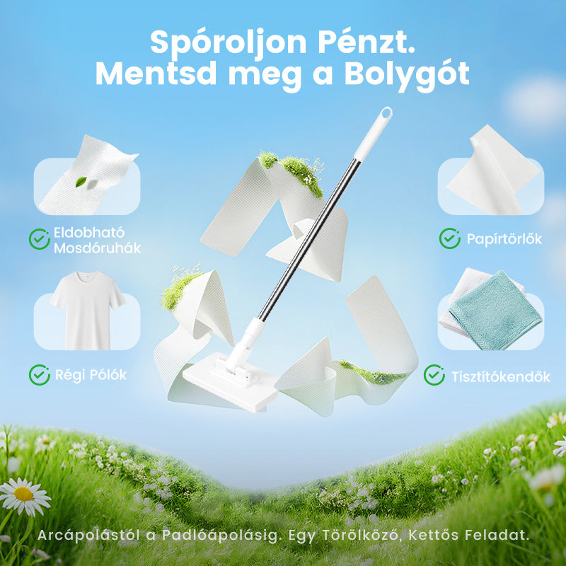 🧹Eldobható porfelmosó 4 újrahasználható kendővel