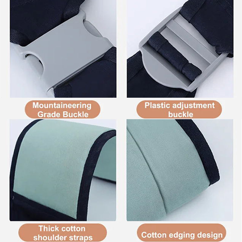 🤱👶Ergonomikus és kényelmes babahordozó, amely egyenletesen osztja el a súlyt és csökkenti a vállak és a derék terhelését! 💪🍼