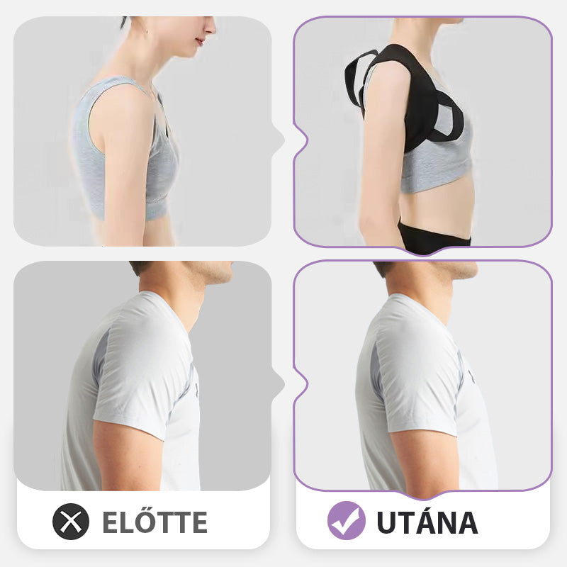 🚨 Időkorlátozott „egy plusz egy ingyen” akció! 🔥 Unisex háttartás-korrekciós öv [XS-2XL] 💆‍♀️——Viseld minden nap, és a természetes, egyenes testtartás magától jön!