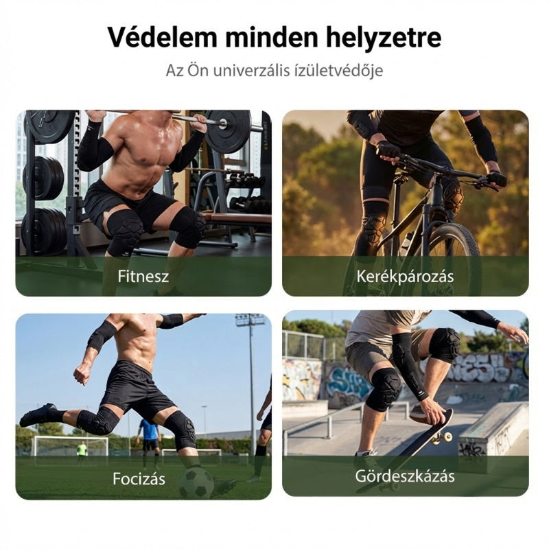 💪✨ Nagy teljesítményű térdvédő szett – csúszásgátló, lélegző, ízületi támogatás sportolóknak 🏀🏃‍♂️
