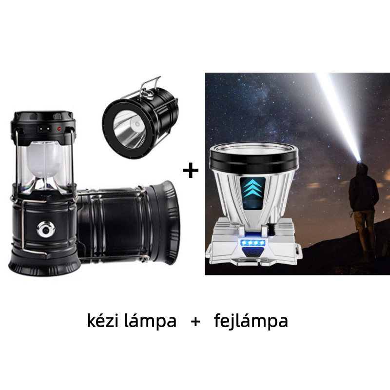 ⛺️Napenergiával működő, behúzható kempinglámpa