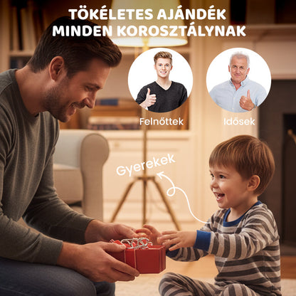 🧠Oktatási fém játékok-Kilenc egymásba kapcsolódó gyűrű👧👦