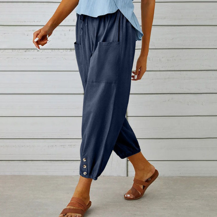 🧵 Női széles szárú, egyenes bő nadrág – laza elegancia, kényelmes szabás 🍃