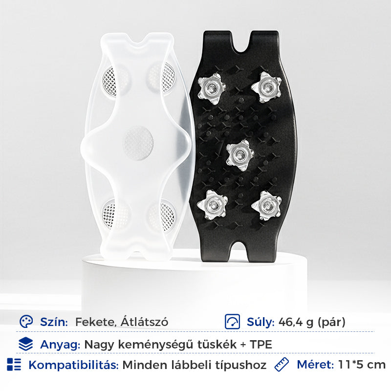❄️ Univerzális 5-Fogú Jégkapaszkodók Cipők és Csizmák Számára 👢🧊