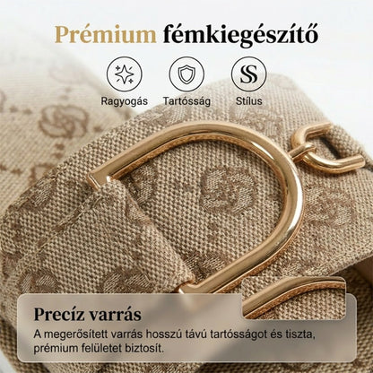 👡 Stílusos geometrikus slip-on szandál – szőtt textúra, arany díszítés, utánvéttel