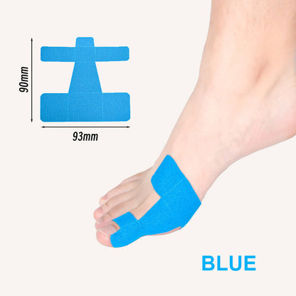 👣 Előre kivágott hallux valgus korrekciós kineziológiai tapasz – fájdalom nélküli lépések, természetes tartás