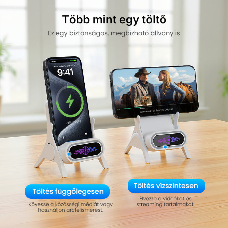 💥 Korlátozott akció 45% kedvezmény 📱 Többfunkciós vezeték nélküli gyors töltő telefonállvány