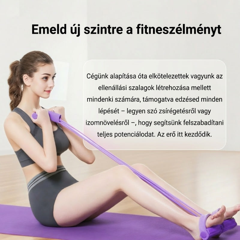 🎁 1+1 ingyen! ⏳ 4 csöves pedálos bokahúzó – Erősítsd a lábad otthon! 💪