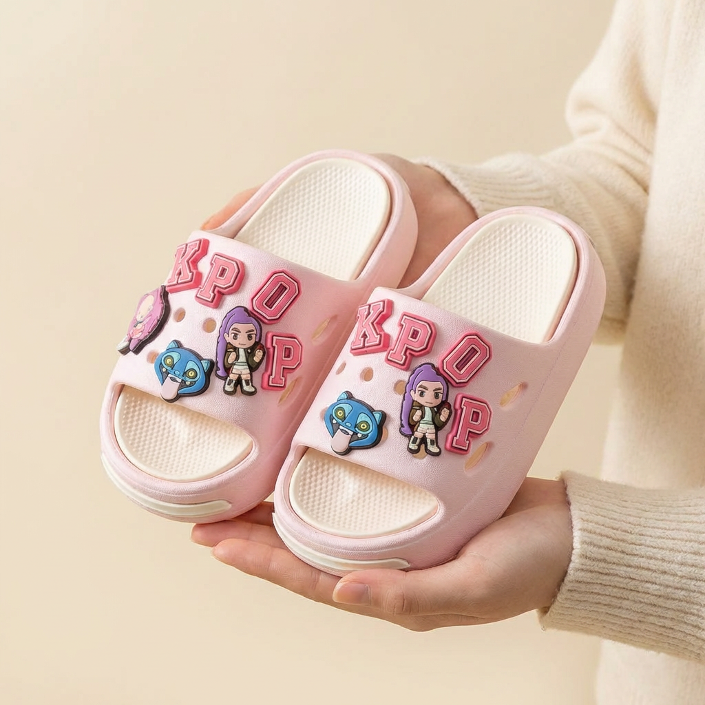 👶 Koreai stílusú gyermekpapucs 2–10 éves korig – Kényelem, biztonság, játékos dizájn! ✨