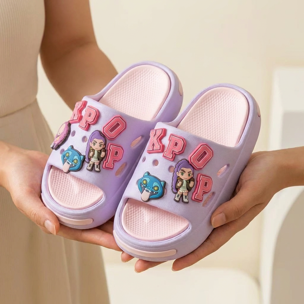 👶 Koreai stílusú gyermekpapucs 2–10 éves korig – Kényelem, biztonság, játékos dizájn! ✨