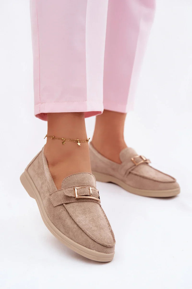 Khaki színű loafer – Könnyed stílus, mezítlábas kényelem