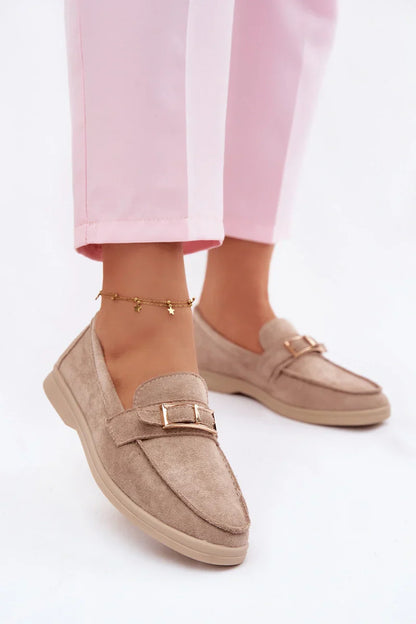 Khaki színű loafer – Könnyed stílus, mezítlábas kényelem