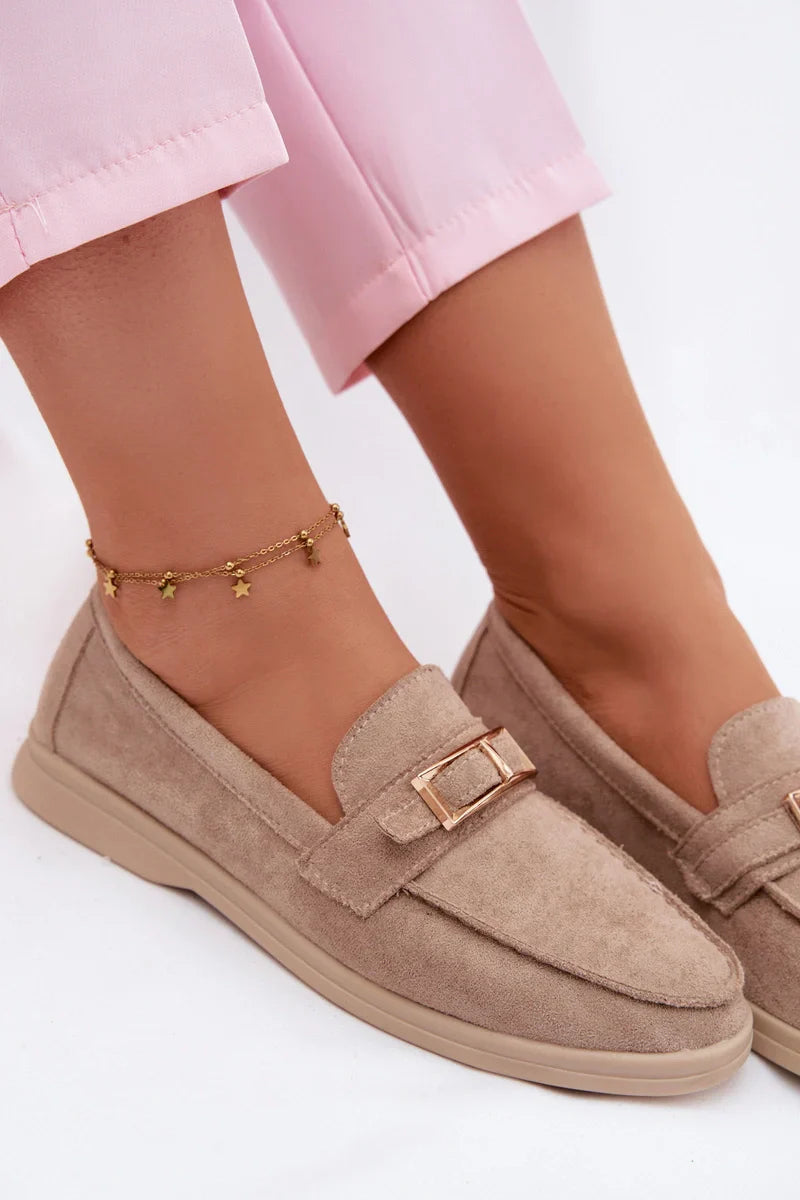 Khaki színű loafer – Könnyed stílus, mezítlábas kényelem