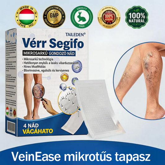 🏆🇭🇺 VeinEase Mikrotűs Tapasz – Azonnali megkönnyebbülés, hosszú távú eredmények a visszerek ellen! ⚡✅