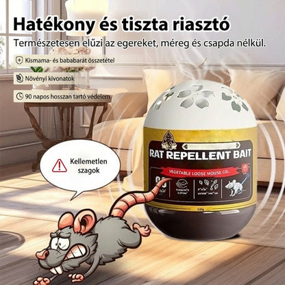 🐭🌿 Növényi összetételű egérriasztó krém | 90 napos tartós védelem, mérgező és szagtalan, így babák és háziállatok számára is biztonságos! 🚫✅