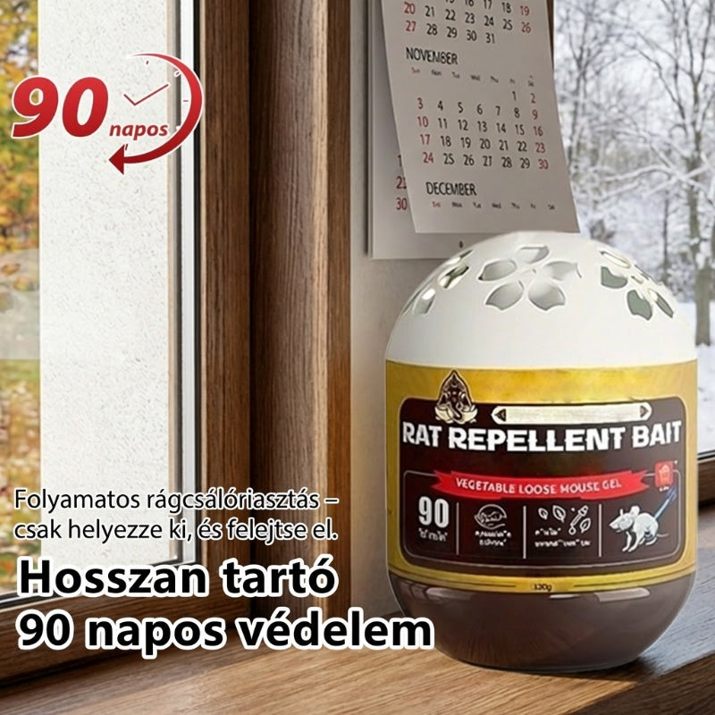 🐭🌿 Növényi összetételű egérriasztó krém | 90 napos tartós védelem, mérgező és szagtalan, így babák és háziállatok számára is biztonságos! 🚫✅