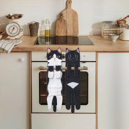 🎁Karácsonyi ajándék 🎄🎅✨😺Cuki macska kéztörlő🐾