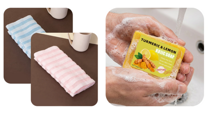 🧼💦 1+1 INGYEN! Antibakteriális hámlasztó fürdőlepedő – Puha, tiszta, egészséges bőr. Ne hagyd ki! 🚿