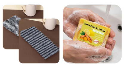 🧼💦 1+1 INGYEN! Antibakteriális hámlasztó fürdőlepedő – Puha, tiszta, egészséges bőr. Ne hagyd ki! 🚿