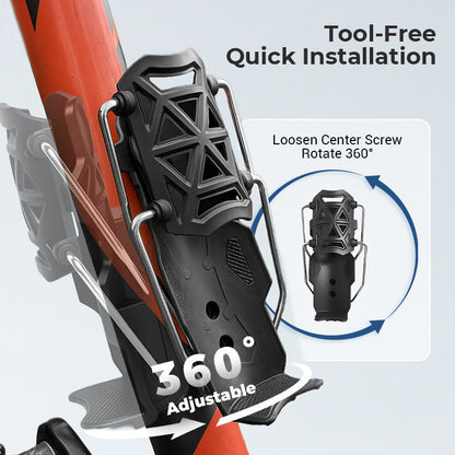 🎁 Akciós Áron 40% KEDVEZMÉNY 🔥 Adaptív Kerékpáros Üveg Tartó 🚴💧