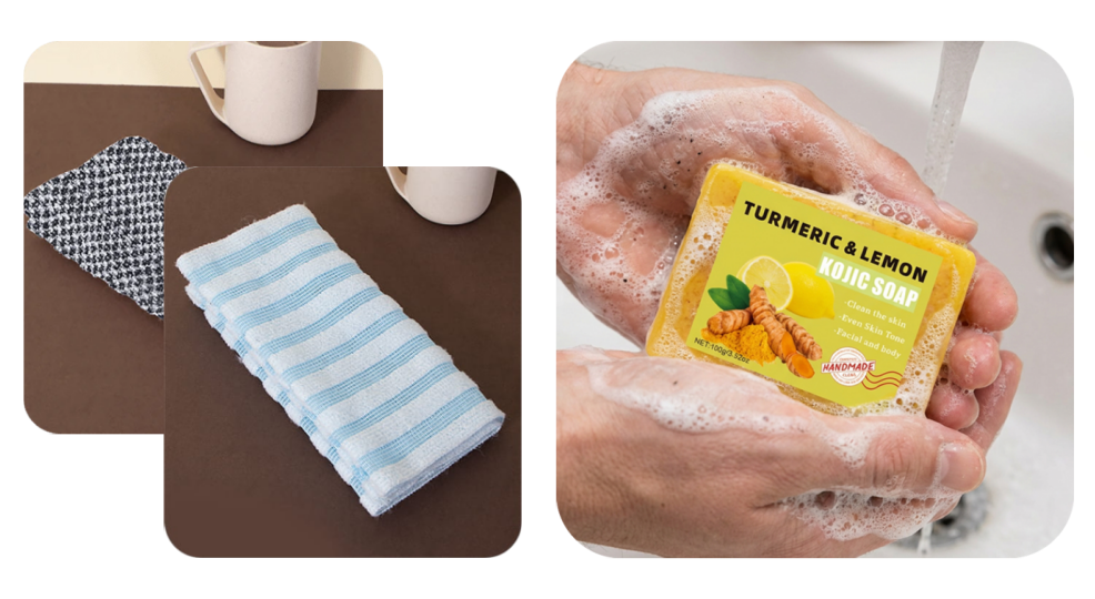 🧼💦 1+1 INGYEN! Antibakteriális hámlasztó fürdőlepedő – Puha, tiszta, egészséges bőr. Ne hagyd ki! 🚿
