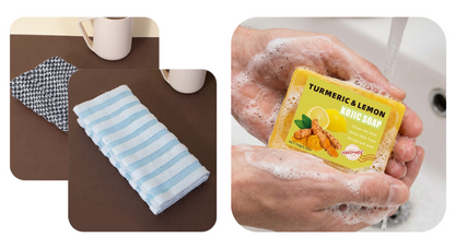 🧼💦 1+1 INGYEN! Antibakteriális hámlasztó fürdőlepedő – Puha, tiszta, egészséges bőr. Ne hagyd ki! 🚿