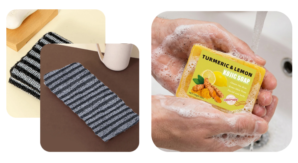 🧼💦 1+1 INGYEN! Antibakteriális hámlasztó fürdőlepedő – Puha, tiszta, egészséges bőr. Ne hagyd ki! 🚿