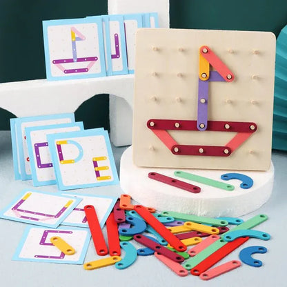 🧩 Összecsukható puzzle perforált táblával