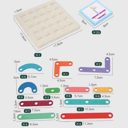 🧩 Összecsukható puzzle perforált táblával