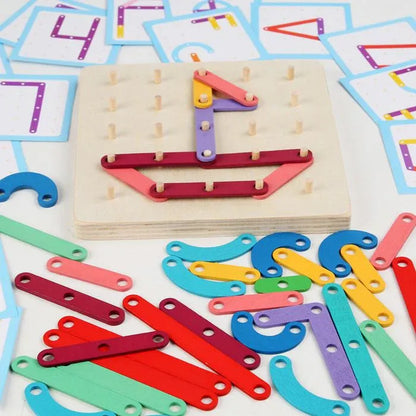 🧩 Összecsukható puzzle perforált táblával