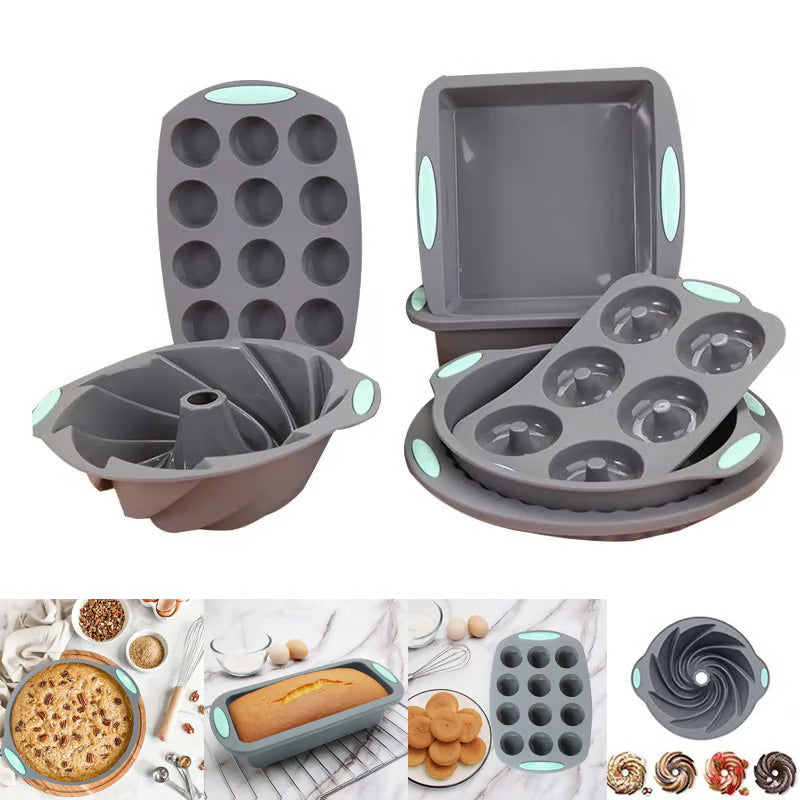 👩‍🍳Szilikon tortaformák készlet a könnyű sütéshez🧁