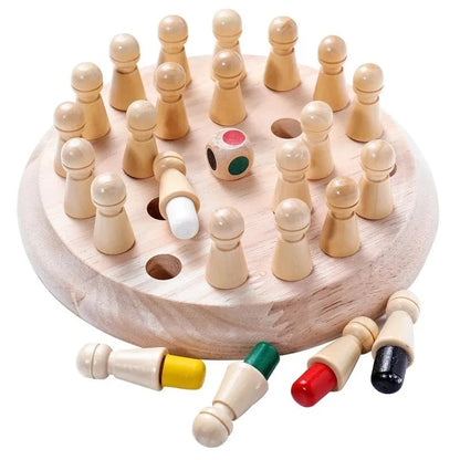 🔥Fából készült Memory Match Stick sakkjáték