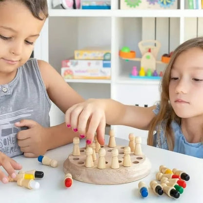 🔥Fából készült Memory Match Stick sakkjáték