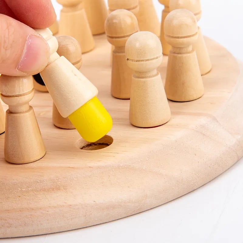 🔥Fából készült Memory Match Stick sakkjáték