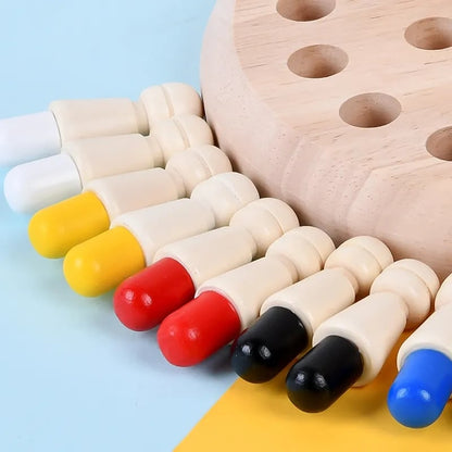 🔥Fából készült Memory Match Stick sakkjáték