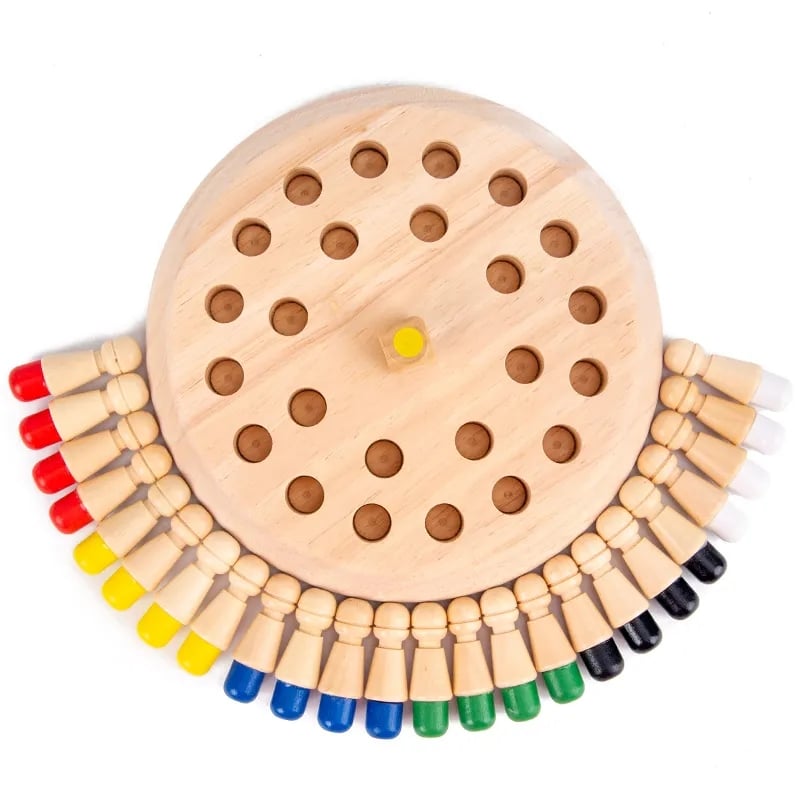 🔥Fából készült Memory Match Stick sakkjáték