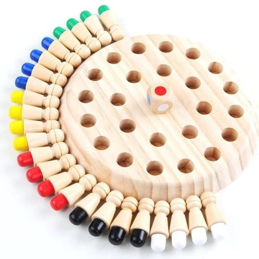 🔥Fából készült Memory Match Stick sakkjáték