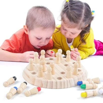 🔥Fából készült Memory Match Stick sakkjáték