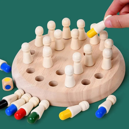 🔥Fából készült Memory Match Stick sakkjáték