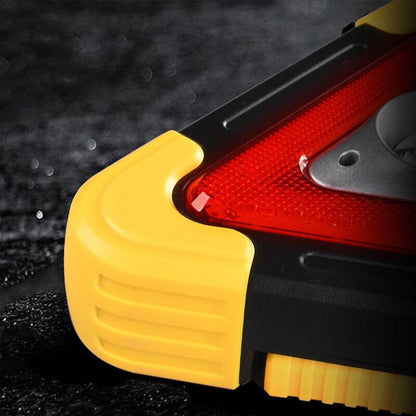 🚗 3 az 1-ben napelemes vészhelyzeti háromszög jelzőfény az út szélén🔥