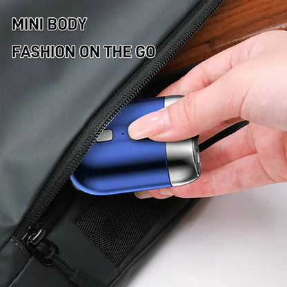 Újonnan frissített zsebborotva USB mikro borotva, újratölthető és vízálló