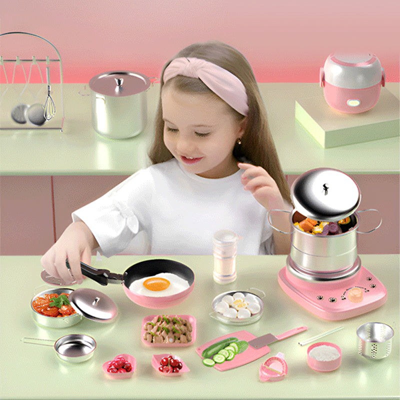 🎁 Igazi gyerekek mini konyhai főzőkészlet 🍳✨ —— 🎁 INGYENES Adapter ajándékba!