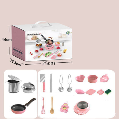 🎁 Igazi gyerekek mini konyhai főzőkészlet 🍳✨ —— 🎁 INGYENES Adapter ajándékba!