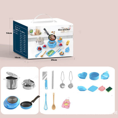 🎁 Igazi gyerekek mini konyhai főzőkészlet 🍳✨ —— 🎁 INGYENES Adapter ajándékba!
